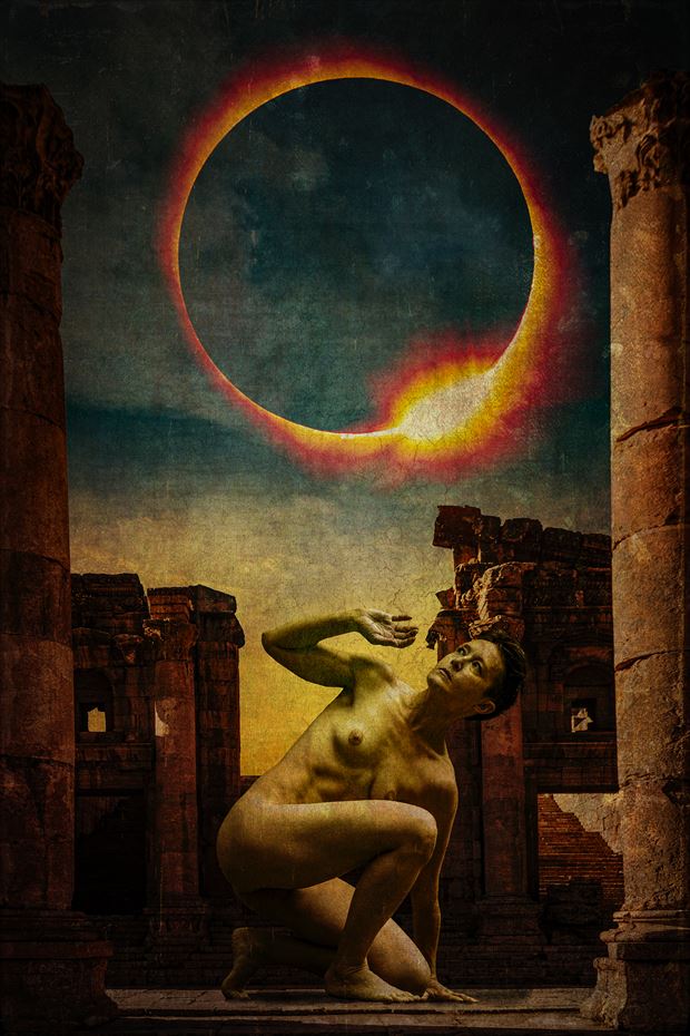 the birth of bellona goddess of war artistic nude photo by photographer randy lagana