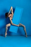 the blue mirror on blue 1 artistic nude photo by photographer lamont s art works