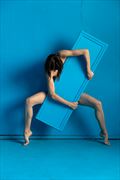 the blue mirror on blue 5 artistic nude photo by photographer lamont s art works