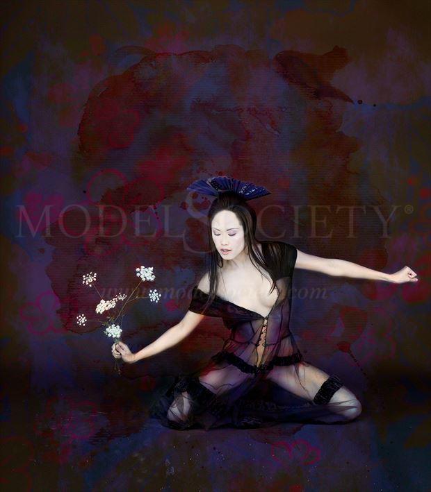 the butoh dancer surreal photo by artist mb photography