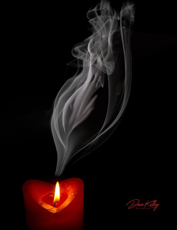the candle abstract artwork by photographer dk artistics
