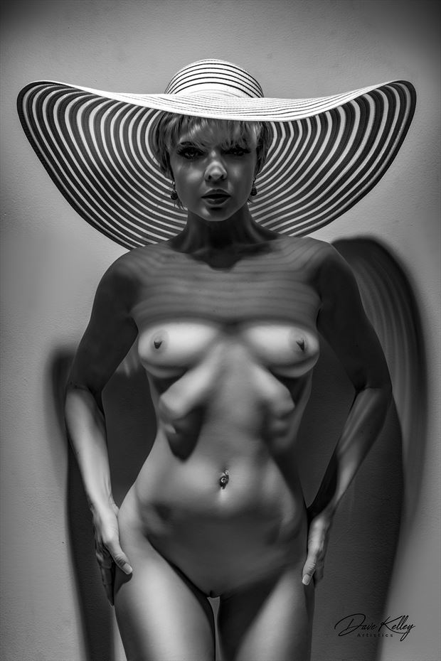 the cat in the hat artistic nude photo by photographer dk artistics