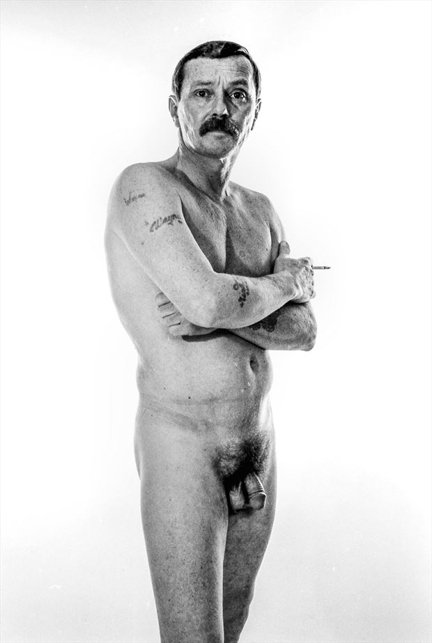 the cigarette a self portrait 1988 artistic nude photo by photographer j wayne higgs