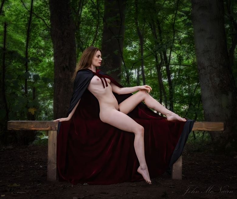 the dark allurement artistic nude photo by photographer john mcnairn