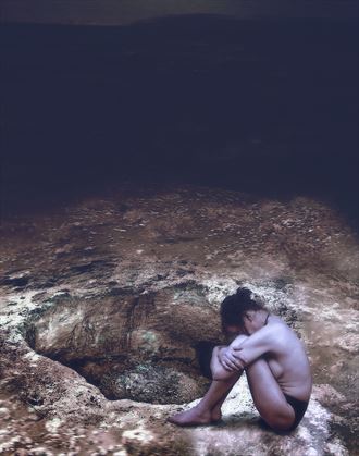the dark side of the moon artistic nude photo by photographer ton de vrind