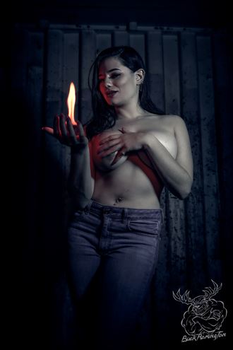 the firestarter artistic nude photo by photographer buck remington