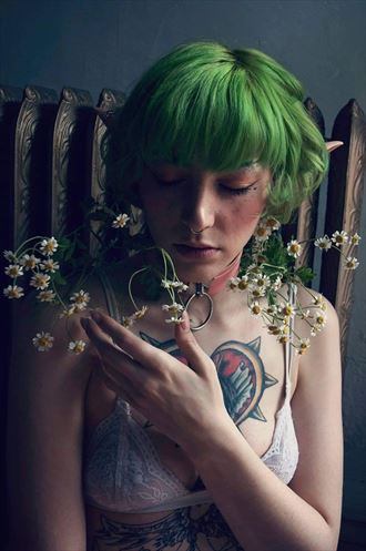 the flowers tattoos photo by model alicia red