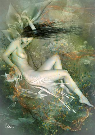 the garden ghost artistic nude artwork by artist digital desires