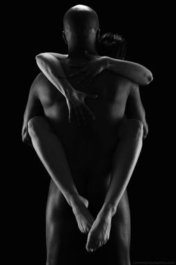 the hug artistic nude photo by model iris suarez