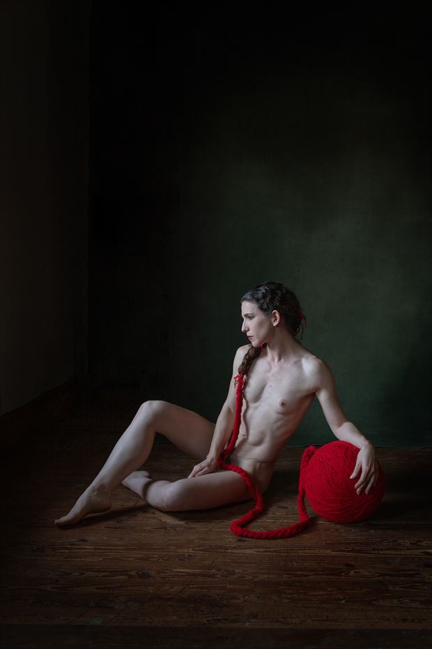 the knitter artistic nude photo by photographer wendy garfinkel