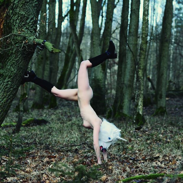 the last unicorn artistic nude photo by photographer thomas illhardt