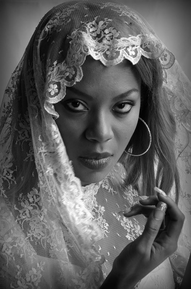 the look behind the wedding veil fantasy photo by artist julian monge najera