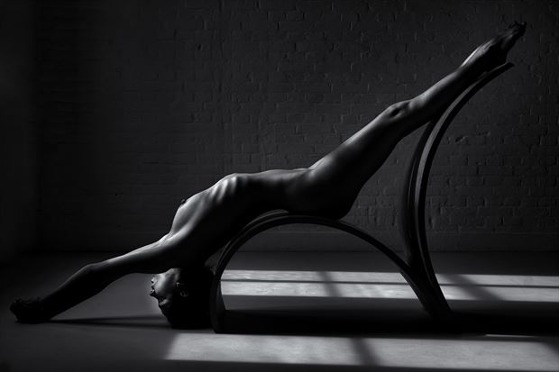 the model the chair the light artistic nude photo by photographer benernst