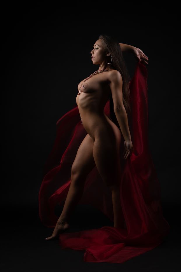 the red goddess artistic nude photo by photographer eric upside brown