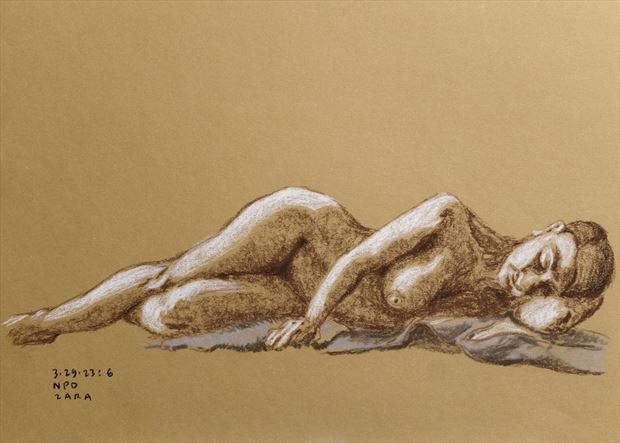 the resting muse figure study artwork by photographer alan h bruce