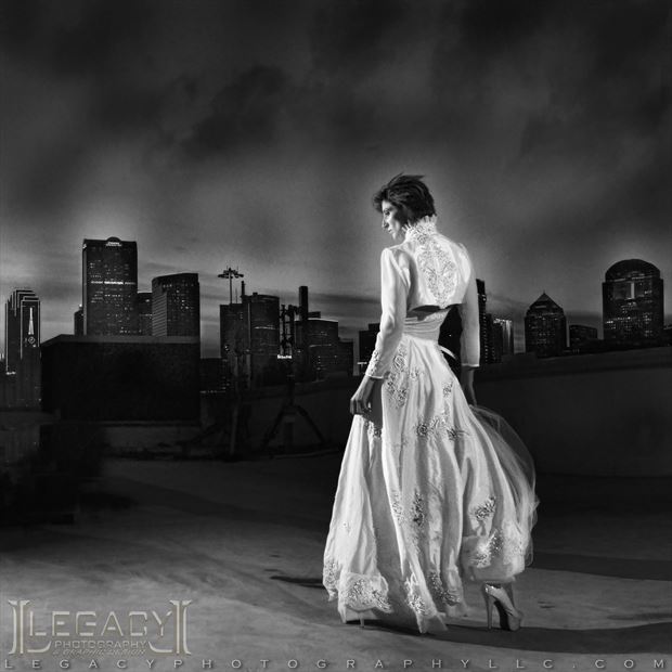 the rooftop in b w sensual photo by photographer legacyphotographyllc
