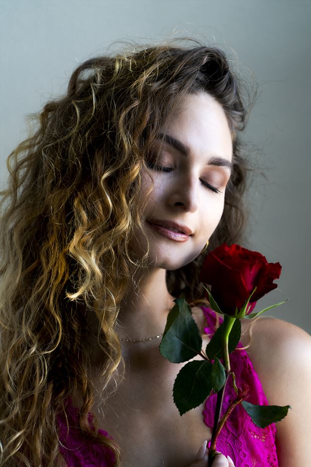the scent of a rose portrait photo by photographer clif davis