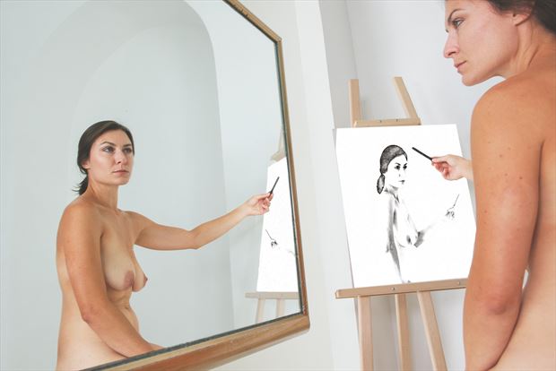 the self portrait artistic nude photo by photographer jyves