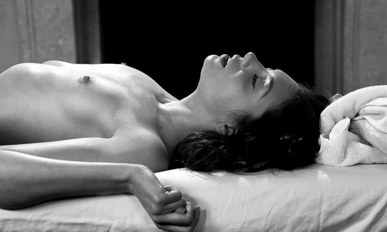 the sleeping nymph 2 artistic nude photo by artist pradip chakraborty