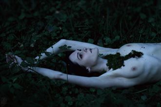 the soul covered in moss artistic nude photo by photographer natalie ina