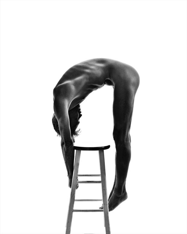 the stool artistic nude photo by model robert p