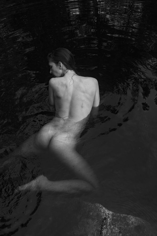 the swimmer artistic nude photo by photographer gf morgan