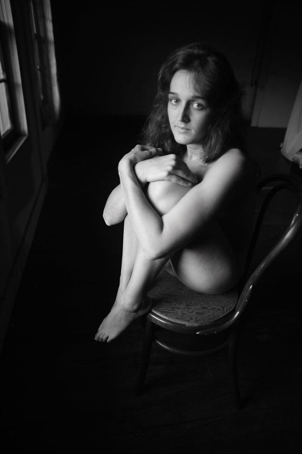 the thinker artistic nude photo by model jordane
