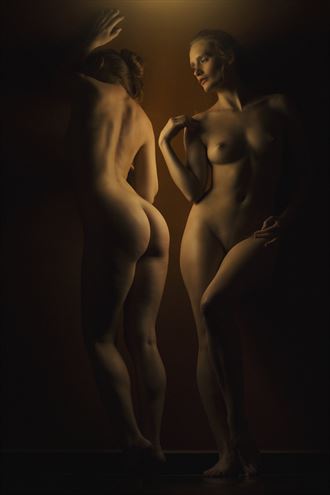 the twins artistic nude photo by artist guruarts