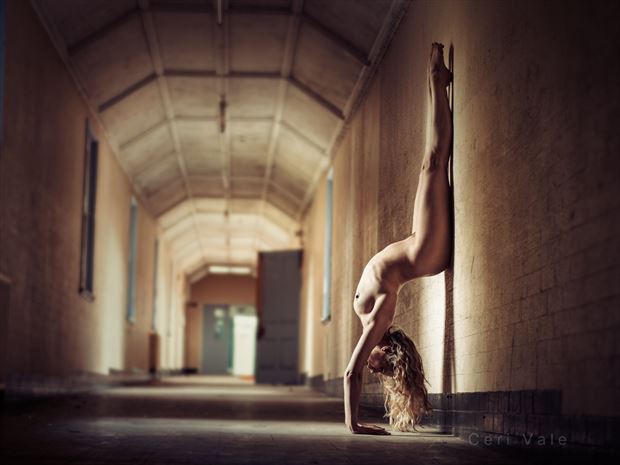 the upside down artistic nude photo by model selkie