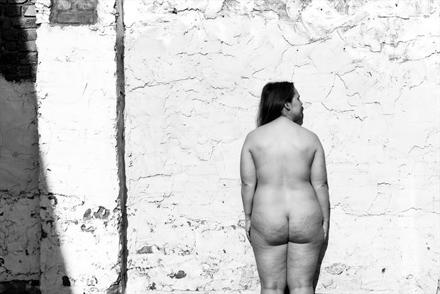 the wall artistic nude artwork by model mila forte