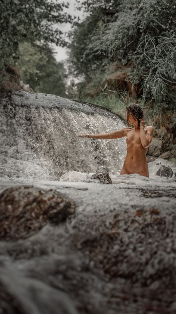 the waterfall artistic nude photo by model tallulah c amore