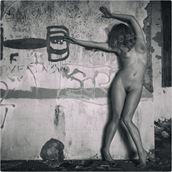 the writing s on the wall artistic nude photo by photographer lanes photography