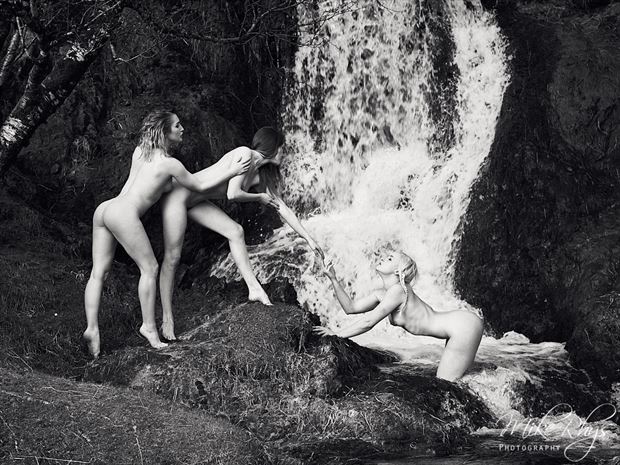 three nymps artistic nude photo by photographer mike rhys
