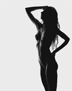 three quarter silhouette artistic nude photo by photographer artdoir