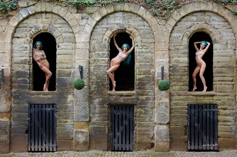 three times an aimee artistic nude photo by photographer john burrows