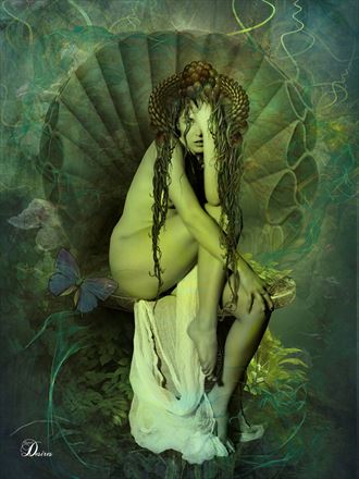 throne of seclusion artistic nude artwork by artist digital desires