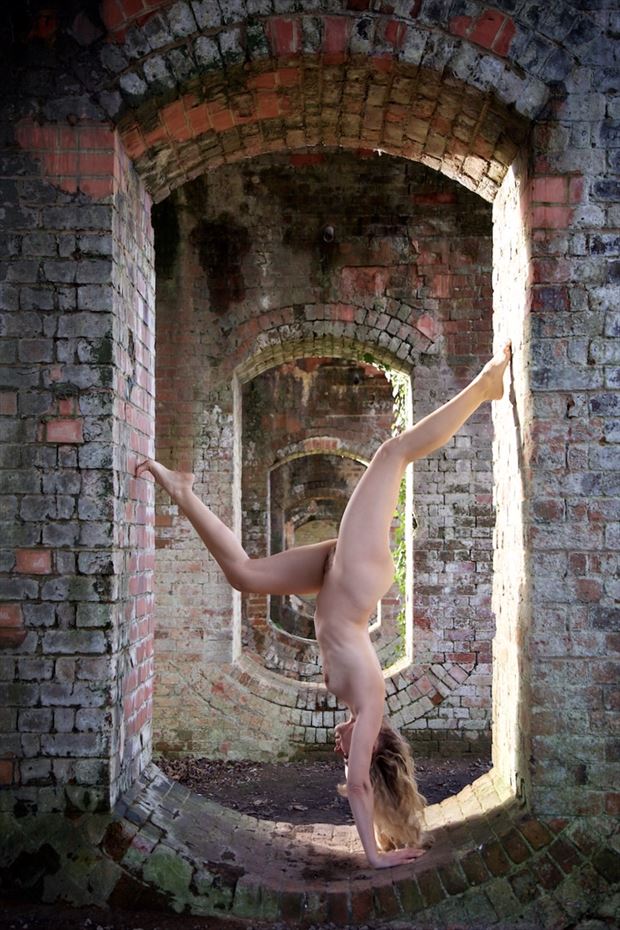 through the arches artistic nude photo by model selkie
