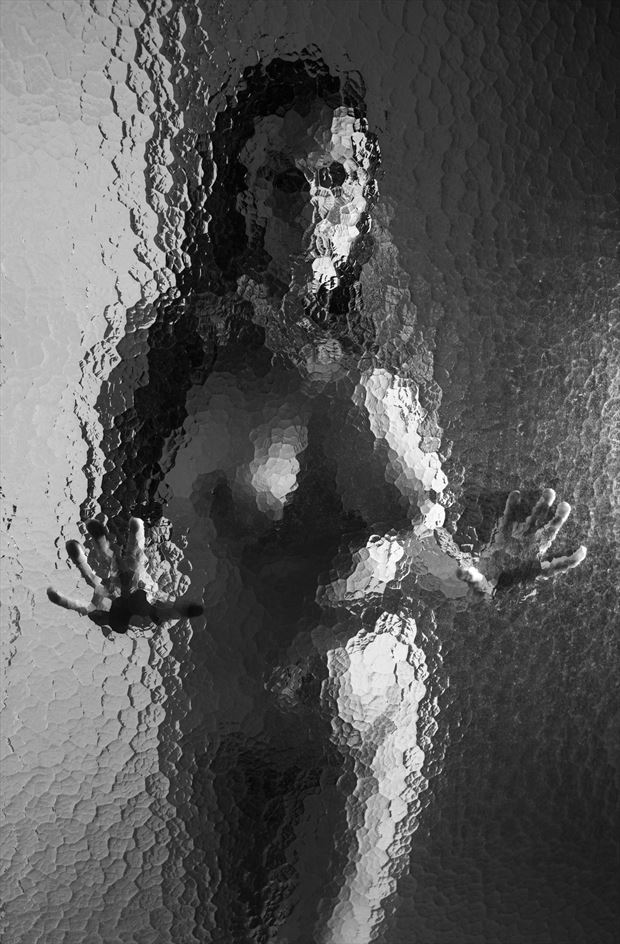 through the shower glass artistic nude photo by photographer gsphotoguy