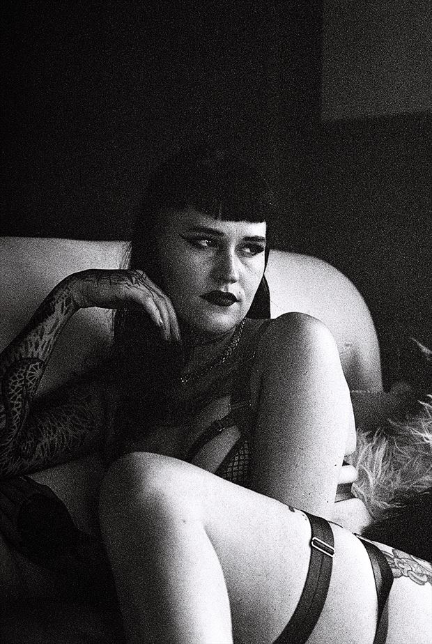 tiffany in bnw on film lingerie photo by photographer whatabotus
