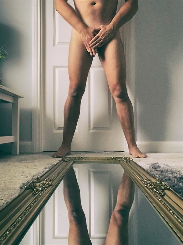 time to reflect artistic nude photo by model troubadour