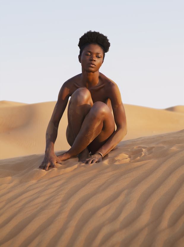 tolani in the desert implied nude photo by photographer jacaranda photo