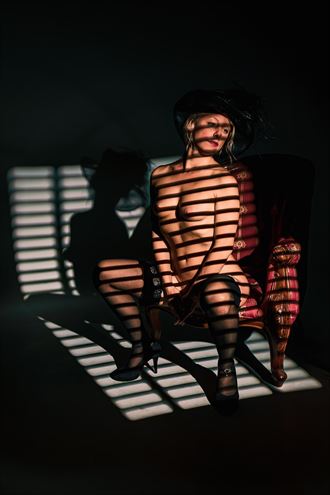 top hat black stockings artistic nude photo by photographer artdoir