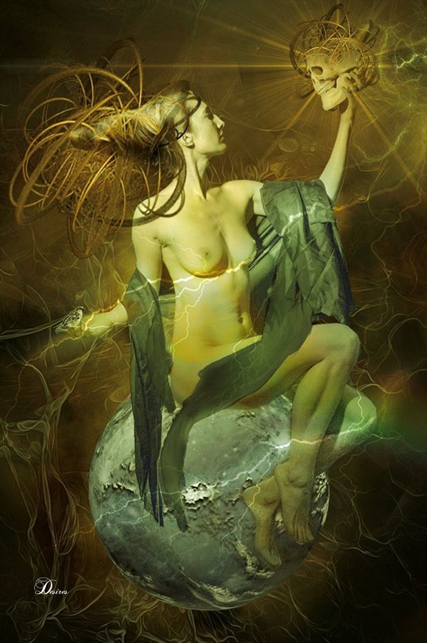 top of the world artistic nude artwork by artist digital desires