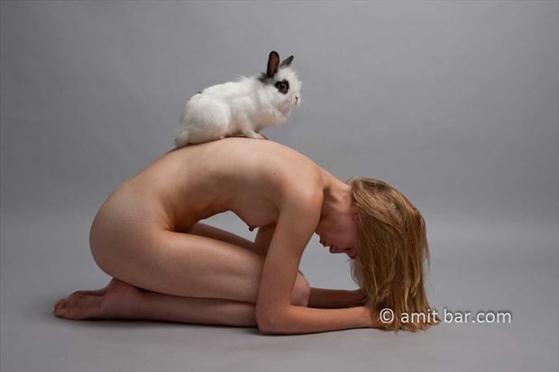 top rabbit i artistic nude photo by photographer bodypainter
