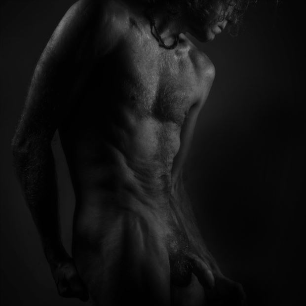 torso artistic nude photo by photographer dave hunt