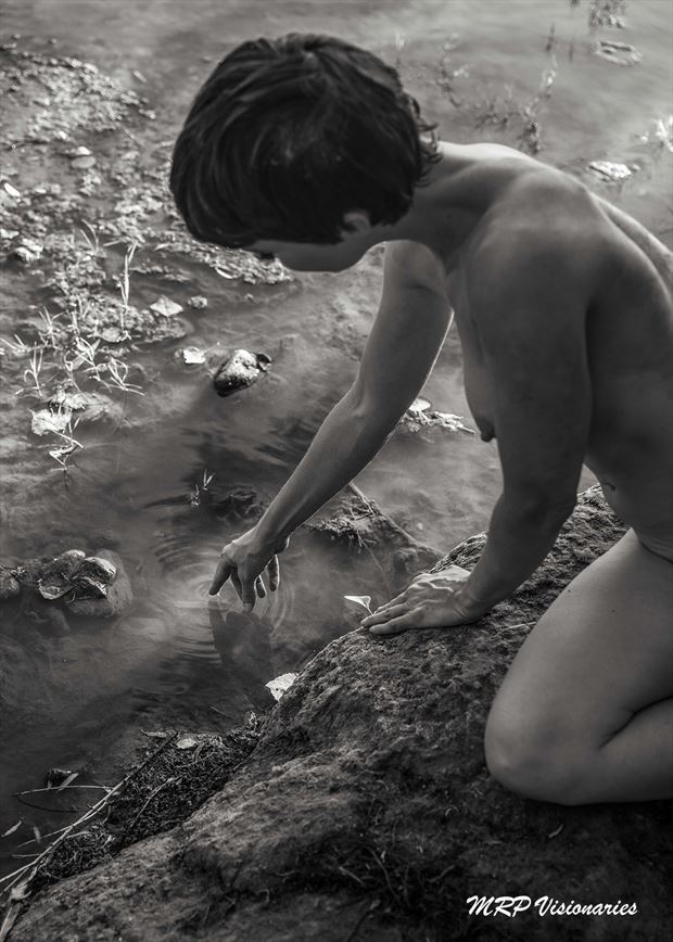 touching the river nature photo by model kristy jessica