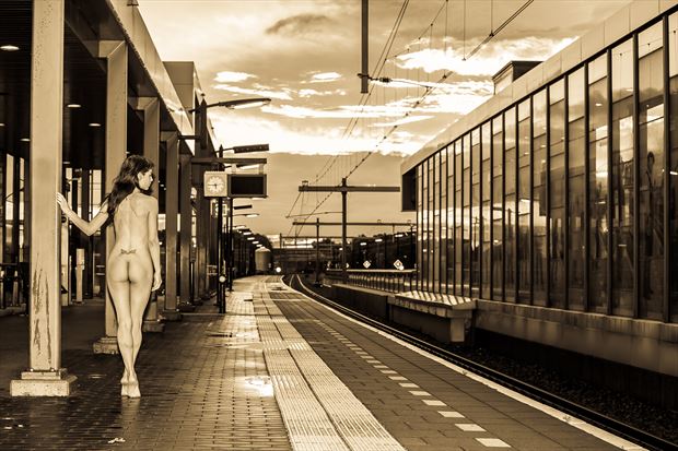train station nude artistic nude artwork by photographer fine art photics
