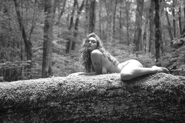 tree and moss artistic nude photo by photographer toby maurer