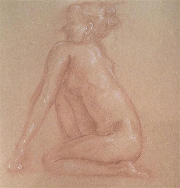 triangle Artistic Nude Artwork by Model Vera Juliette