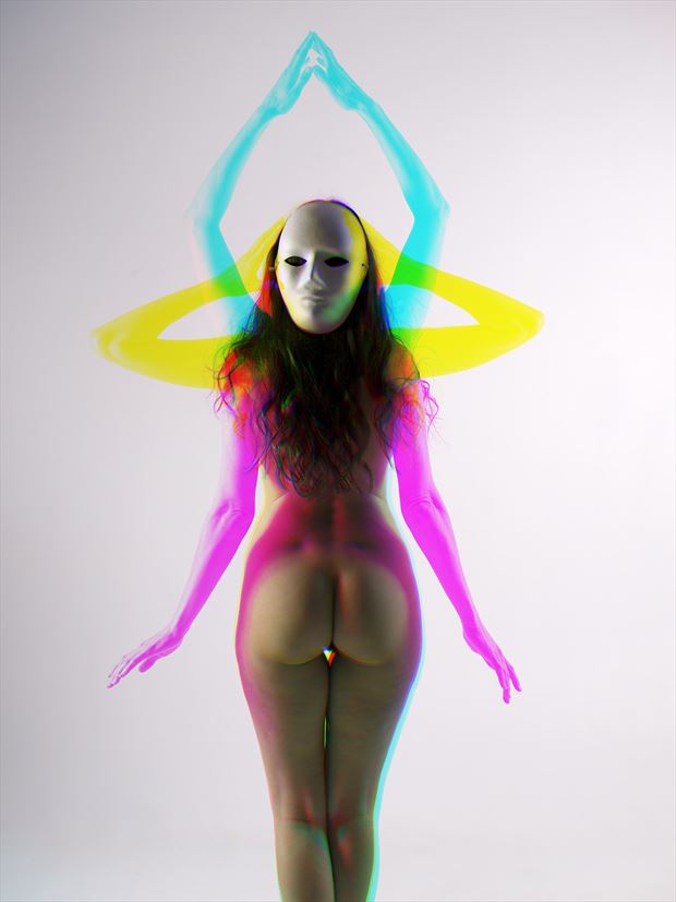 trichromatic figure study artistic nude photo by photographer fine art intimates